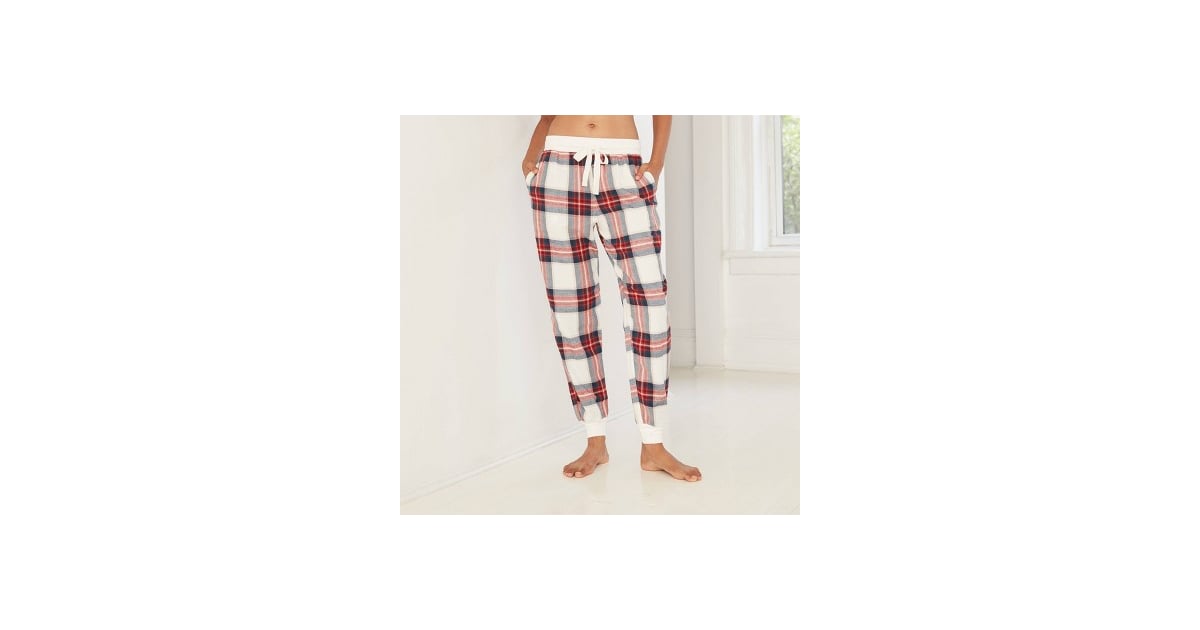 plaid jogger pajamas