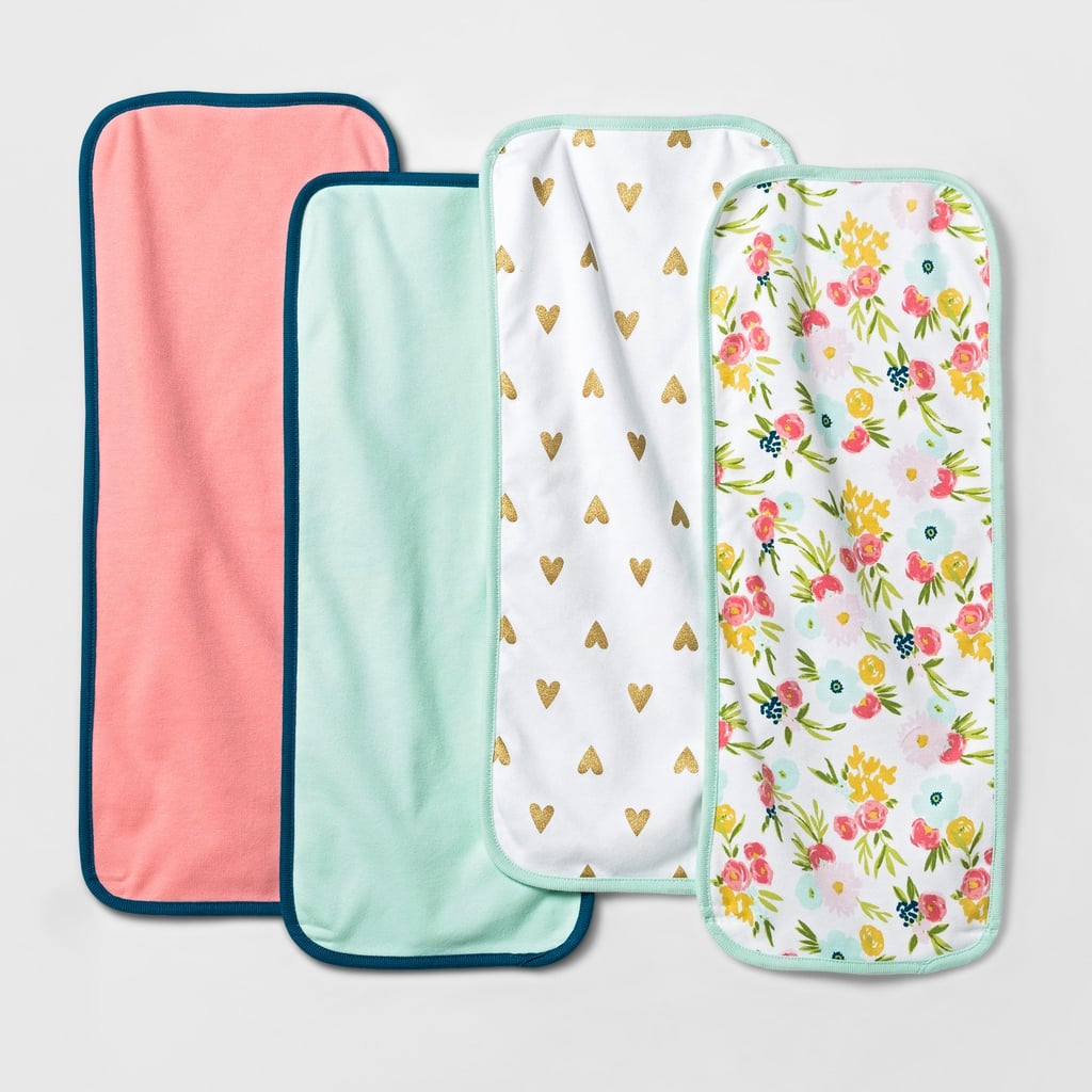 Baby Girls' 4pk Burp Cloth Cloud Island™