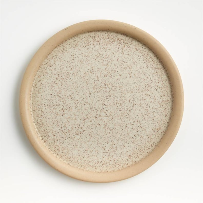 Crate and Barrel Dune Small Stone Dinner Plate