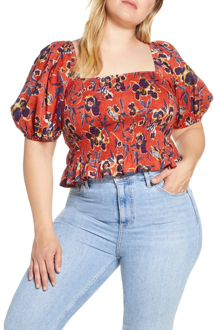 Bp smocked off the shoulder top sale