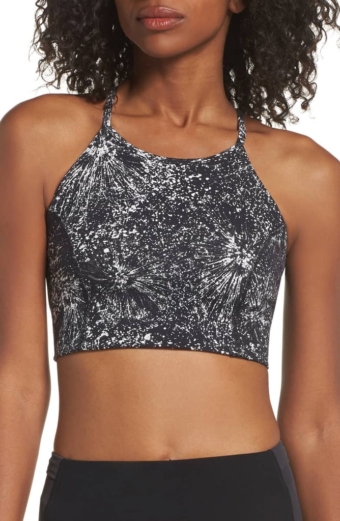 New Balance Print Evolve Halter Crop Bra