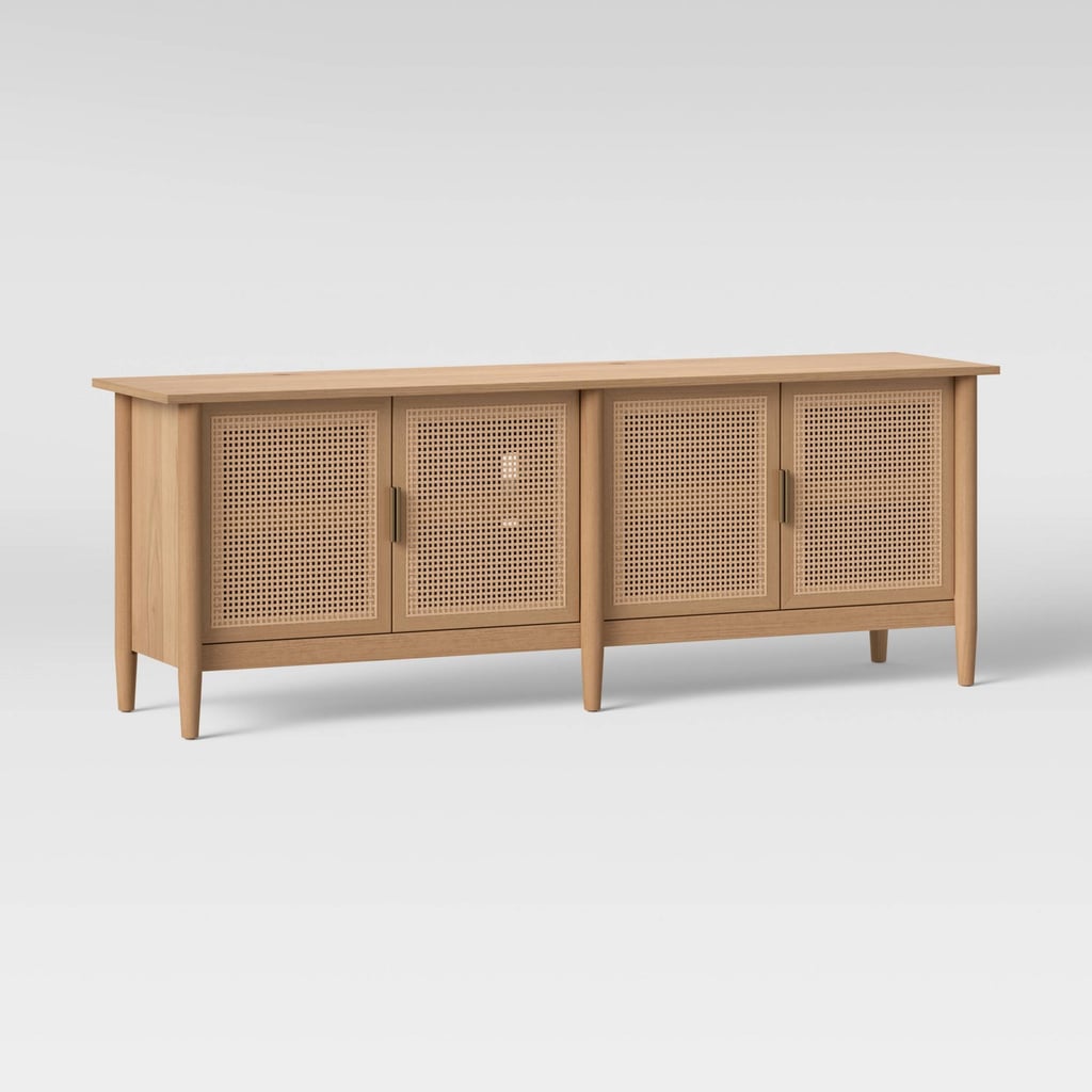 Cane Furniture: Hearth & Hand with Magnolia Wood & Cane Media Console