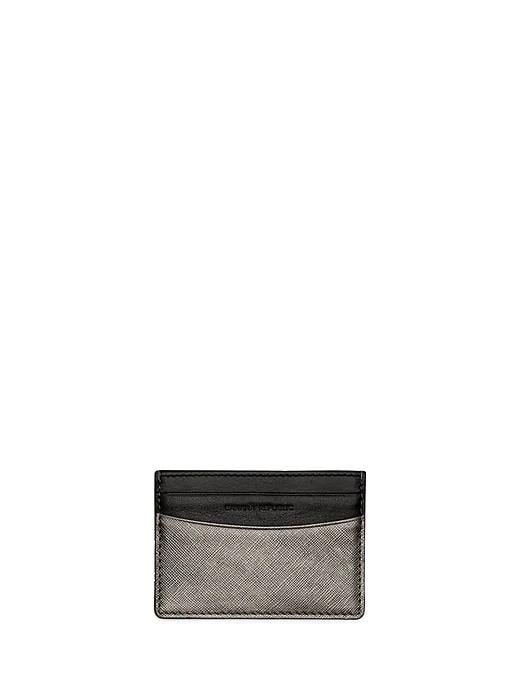 Metallic Leather Card Case