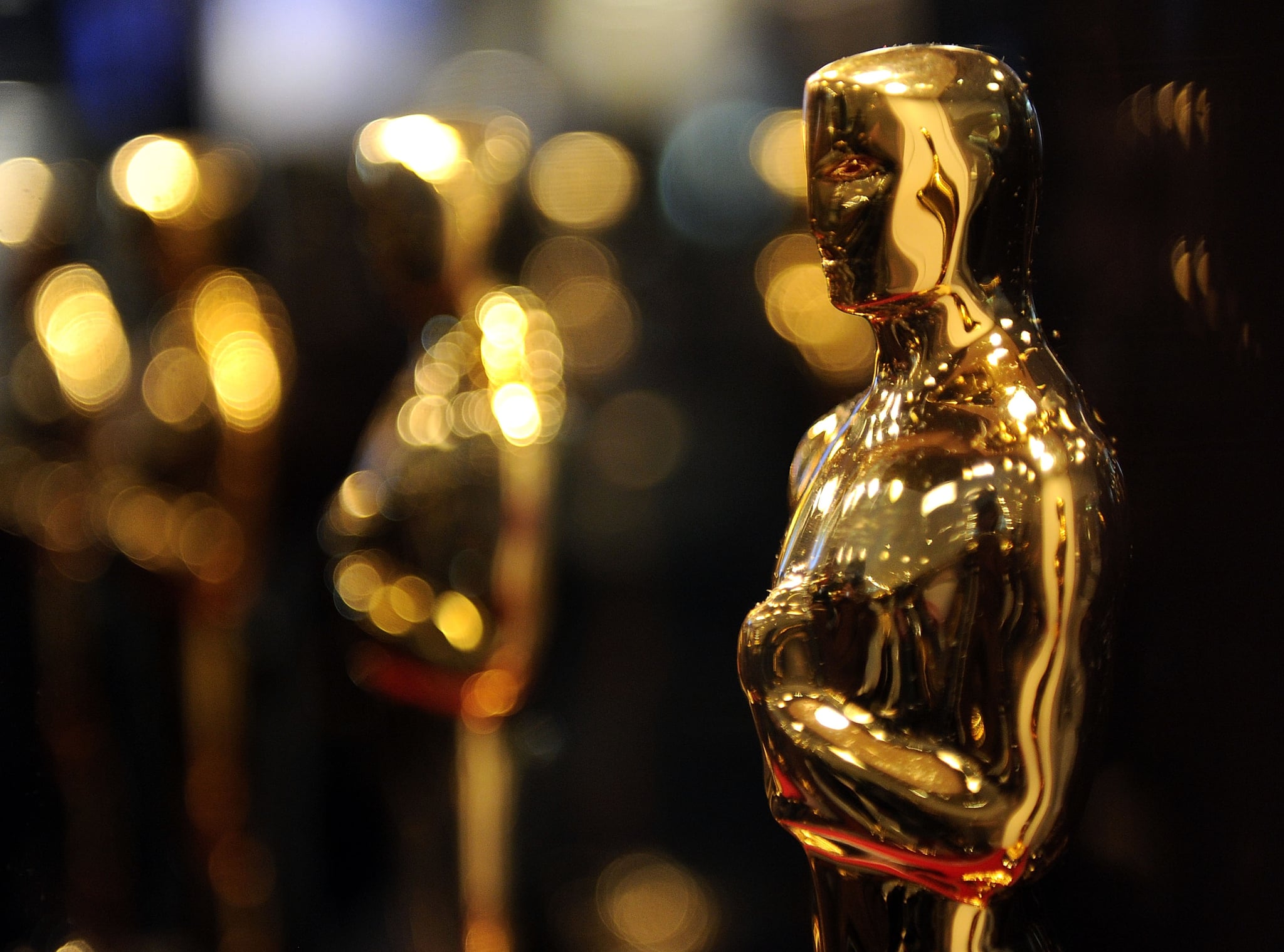 NEW YORK - FEBRUARY 25:  Overview of Oscar statues on display at 