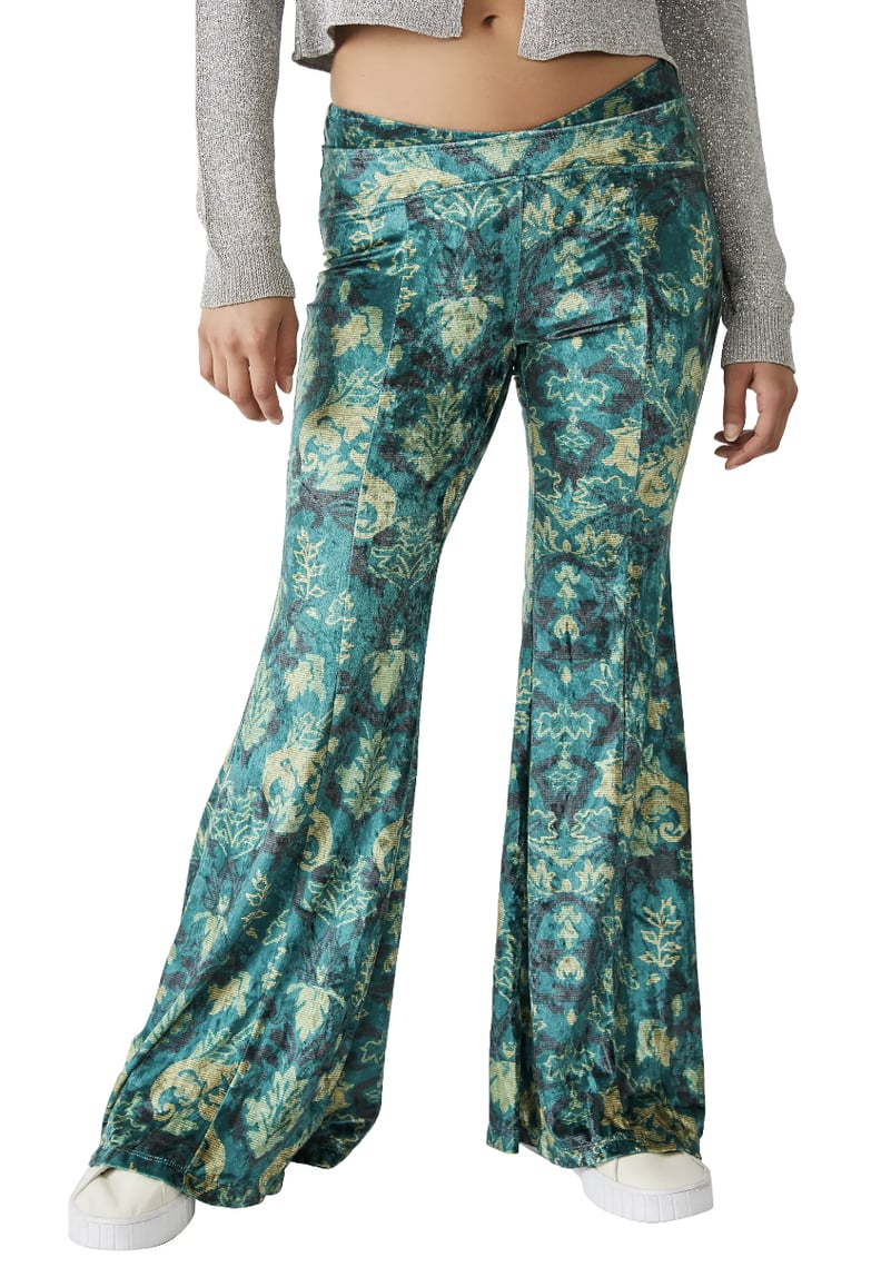 Printed Pants: Free People Hold Me Closer Flared Pants