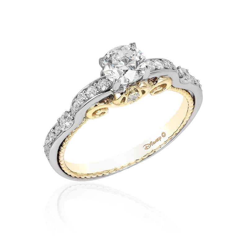14-karat white gold Cinderella Carriage Engagement Ring ($4,999)