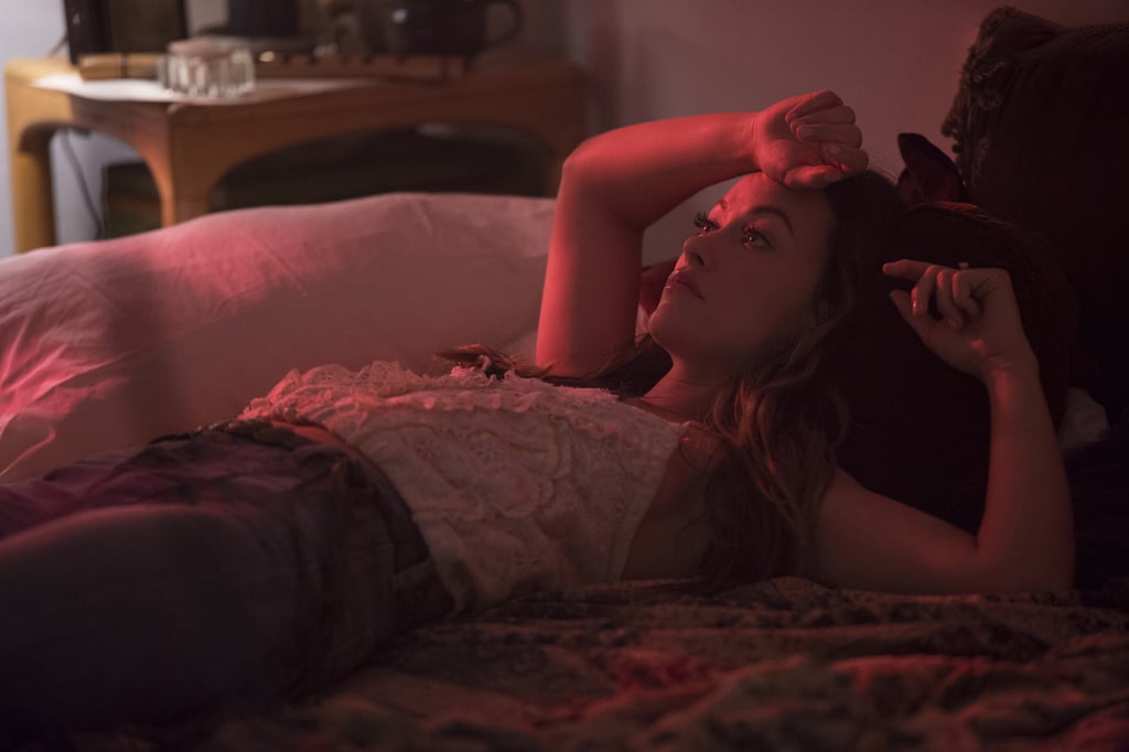 Just loungin' in a lacy top.