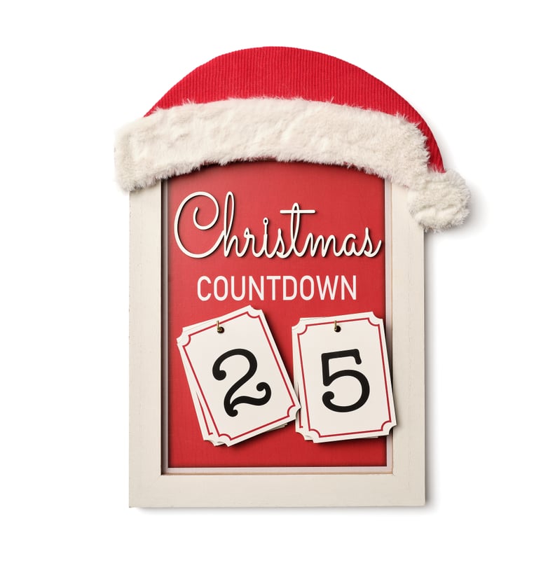 Michaels Christmas Decorations: Peppermint Lane Santa Christmas Countdown Wall Sign