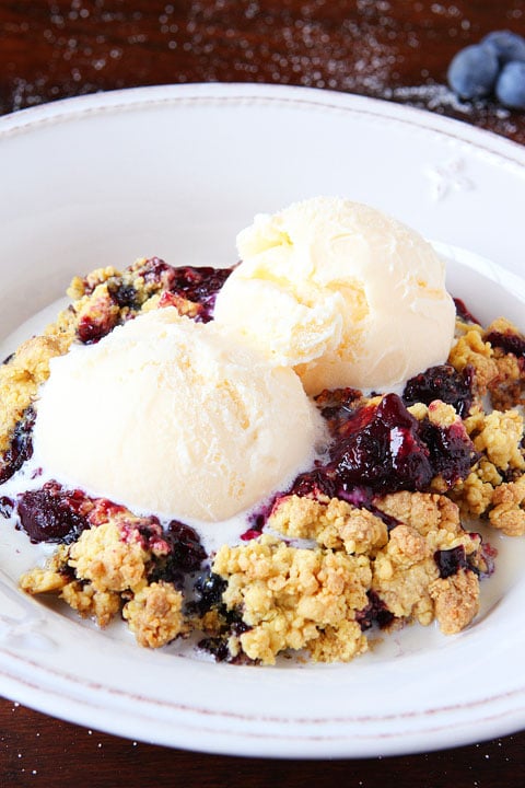 Brown-Butter Blueberry Cobbler