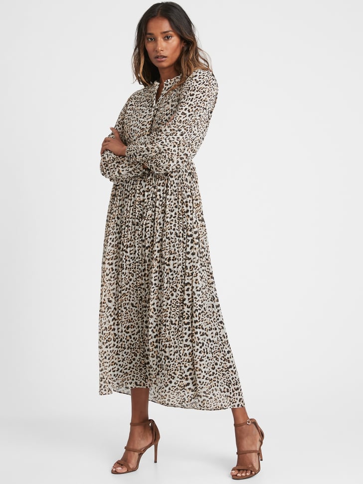 Banana Republic Pleated Midi Shirt Dress Best Banana Republic Clothes October 2020