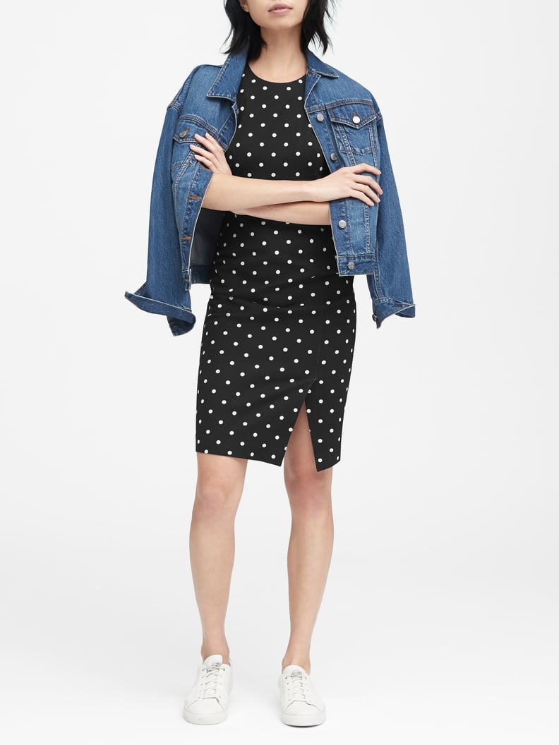 Banana republic polka dot dress outlet