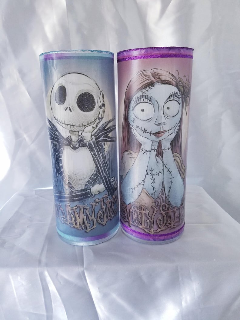 Jack & Sally Tall Candle Vases