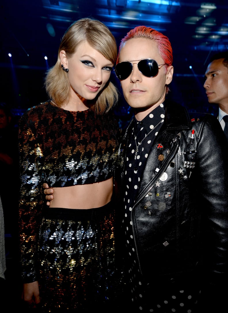 Taylor Swift and Jared Leto at the 2015 VMAs