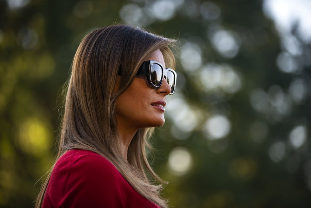 Melania Trump Burberry Trench Coat in Brussels July 2018