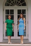 Melania Trump's Outfit Was All Business Right Until You Spot Her Heels