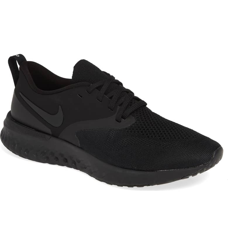 nike odyssey react 2 flyknit black white