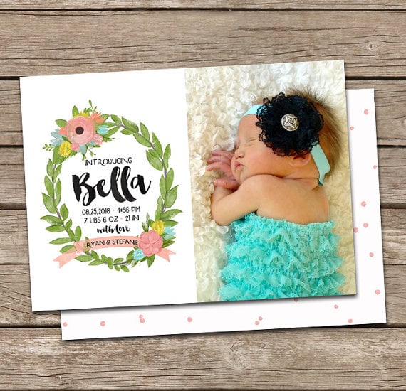 Floral Wreath Card