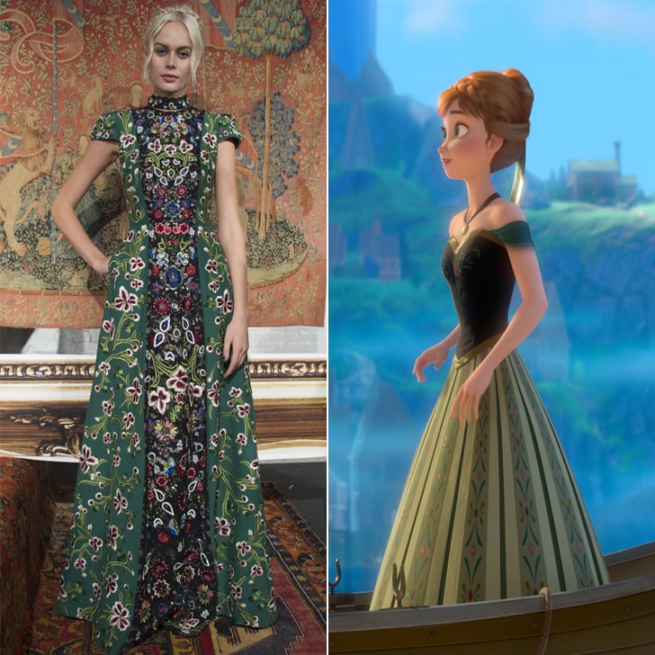 Anna in Arendelle in Alice + Olivia Fall 2017