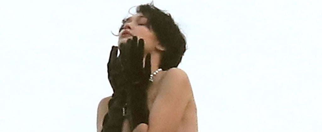 Gigi Hadid Is Almost Unrecognizable as She Poses Topless in a Black Wig For a Photo Shoot
