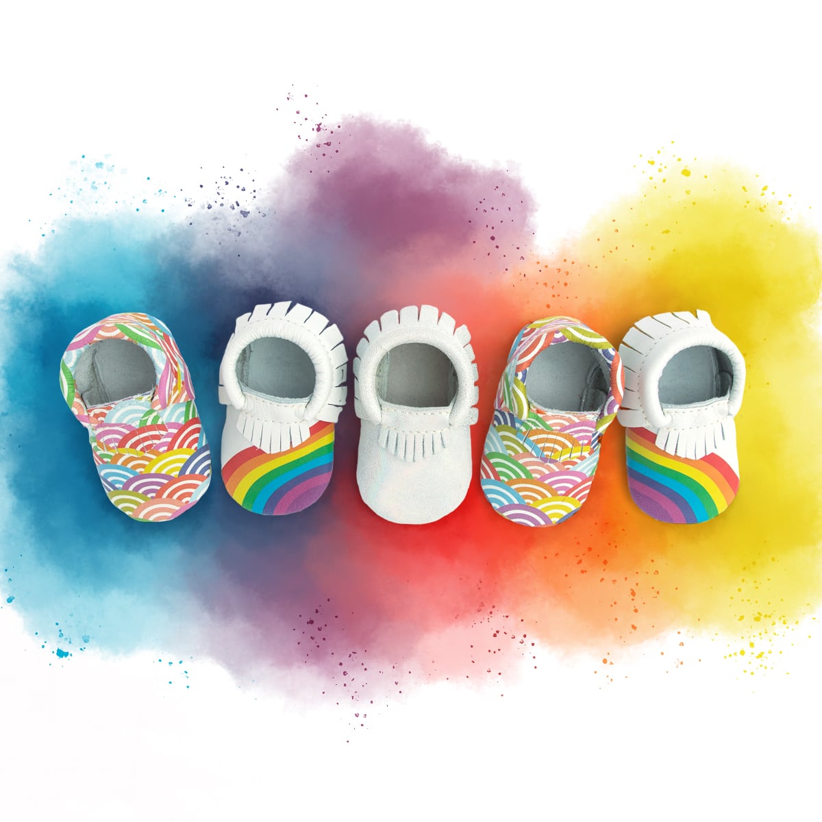 Rainbow outlet shoes baby