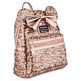 disney rose gold mini backpack