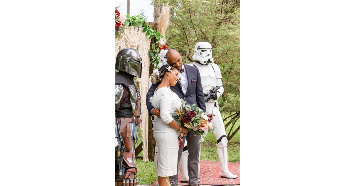 A Backyard Star Wars Mandalorian Wedding Popsugar Love And Sex Photo 88 