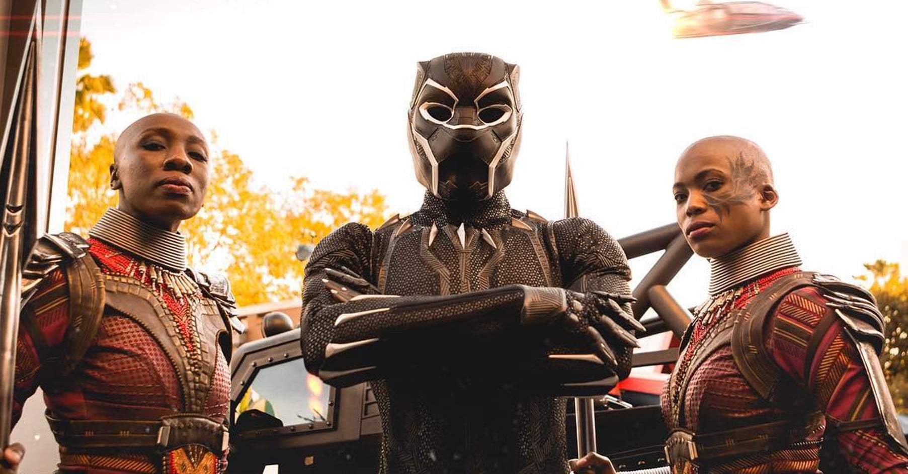Black Panther Characters at Disneyland PS Family