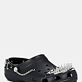 black spiked crocs