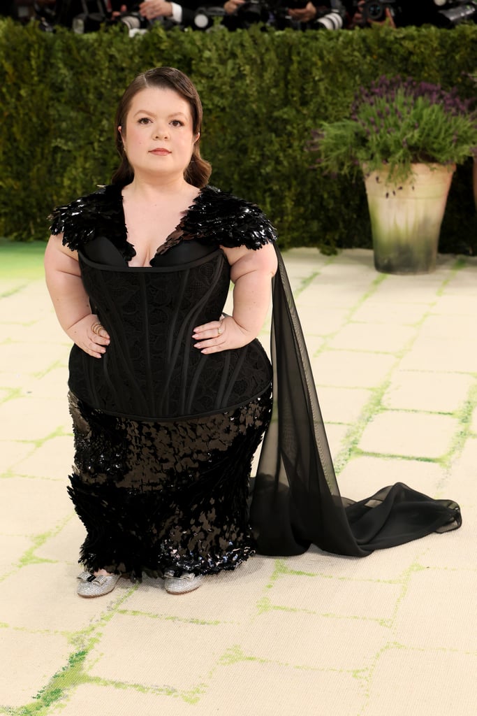 Sinead Burke at the 2026 Met Gala wearing Christian Siriano