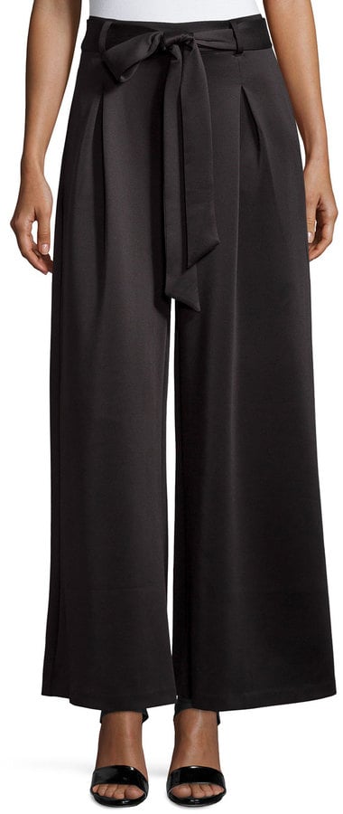 5Twelve Satin Palazzo Pants with Tie Waist  ($69)