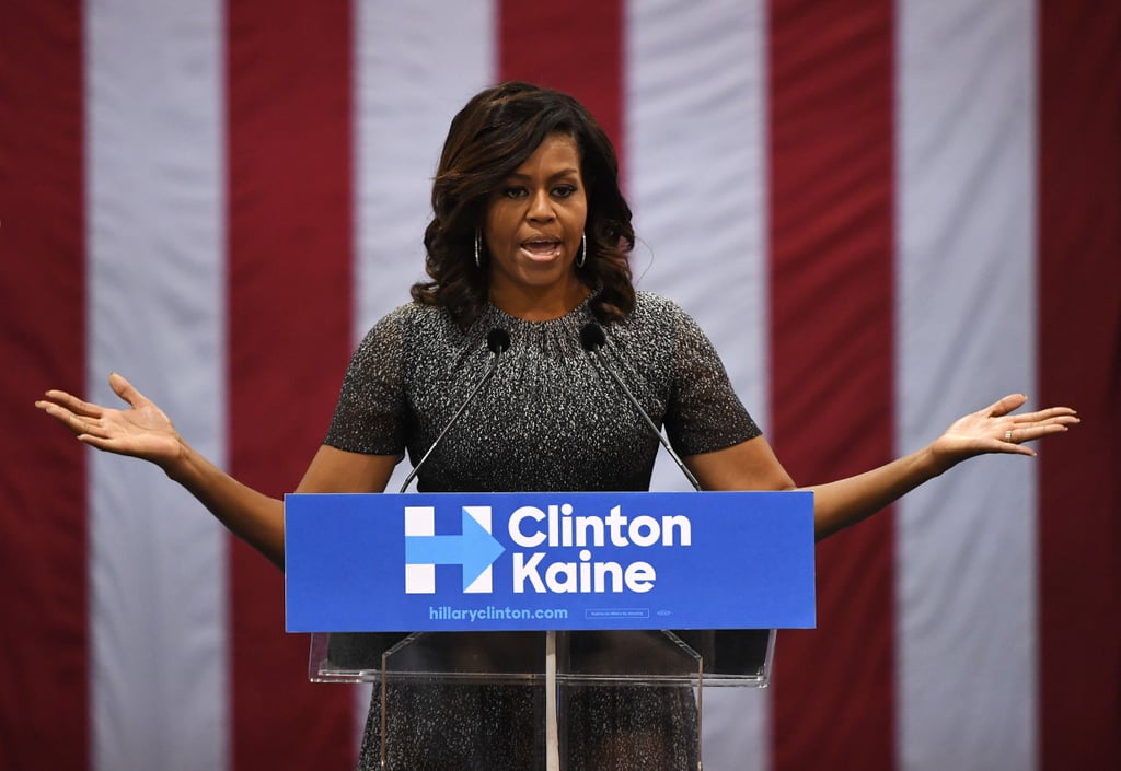 Michelle Obama Ombre Dress at Hillary Clinton Campaign 2016