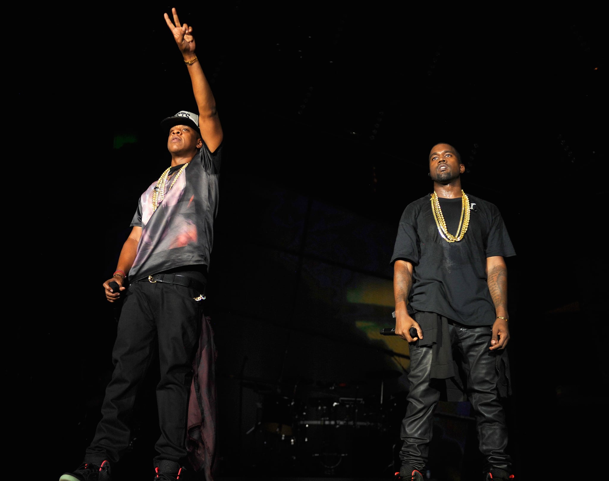 PHILADELPHIA, PA - SEPTEMBER 01:  Jay-Z and Kanye West perform during the Budweiser Made In America Festival Benefiting The United Way - Day 1 at Benjamin Franklin Parkway on September 1, 2012 in Philadelphia, Pennsylvania.  (Photo by Kevin Mazur/WireImage)