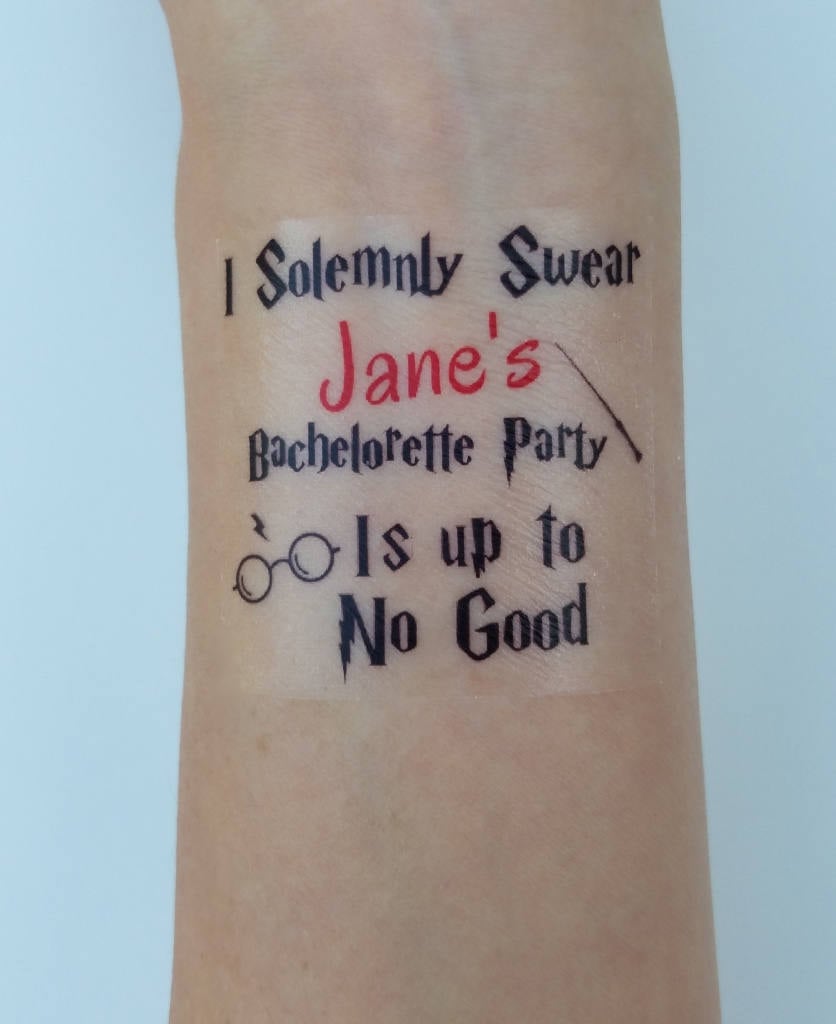 Custom Harry Potter Bachelorette Tattoos