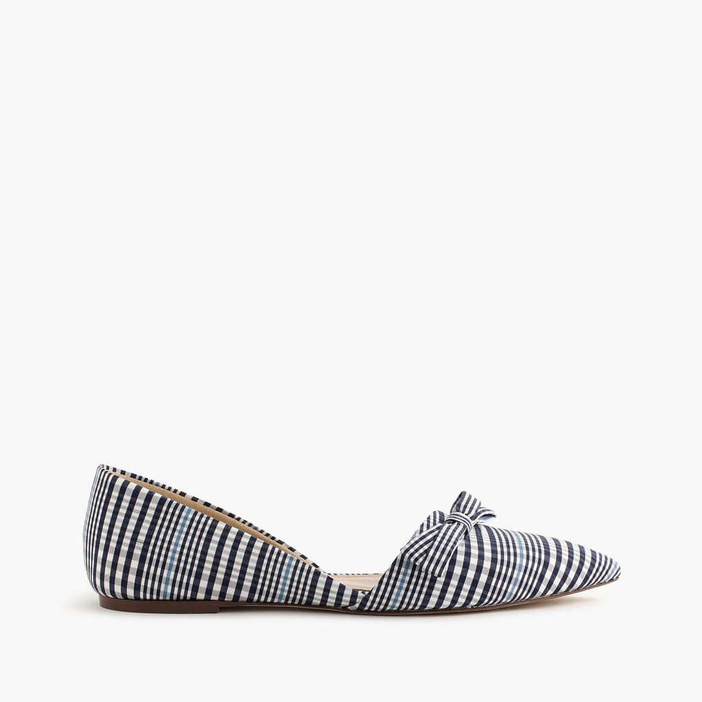 J.Crew Sloan Plaid D'Orsay Flat ($158)