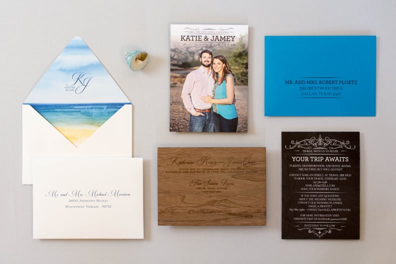 Engraved Wood Invites