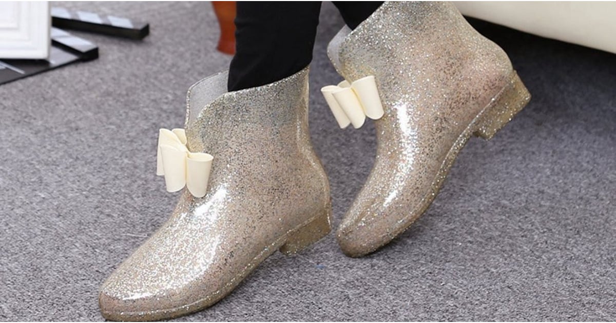 These $16 Sparkly Rain Boots (on Amazon Prime!) Will Keep Your Feet Warm and Dry