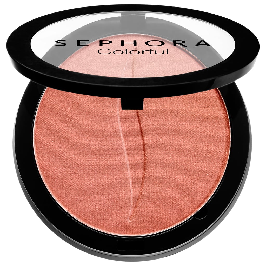 Gaga's cheekbones were chiseled and lifted with Sephora Collection Colorful Face Powder in Passionate ($14).