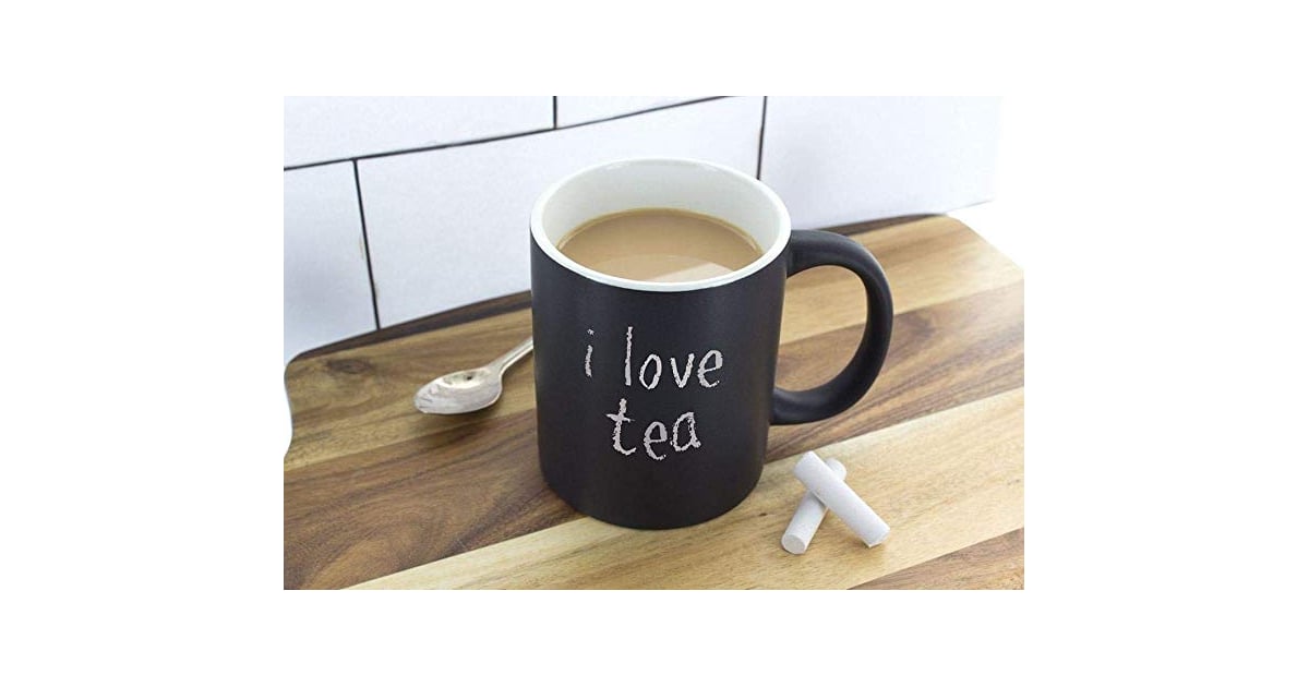 Personalized Chalkboard Ceramic Coffee Mug | Gifts For Coworkers Under