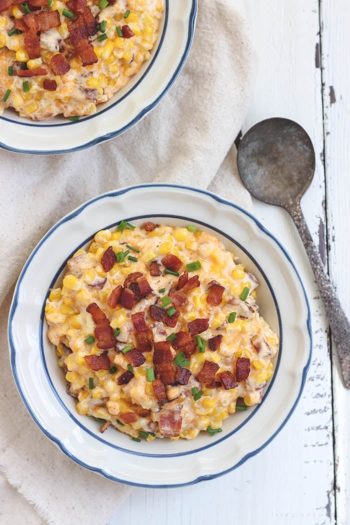 Creamy Bacon and Corn Casserole