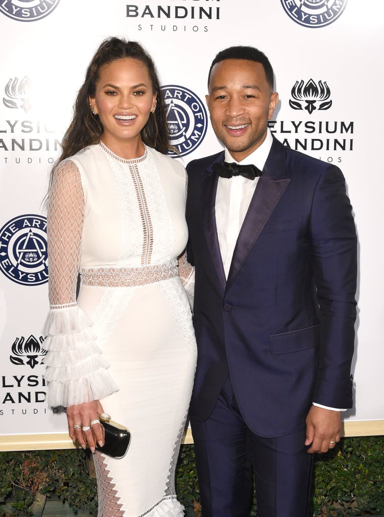 Chrissy Teigen and John Legend at Art of Elysium Gala 2017