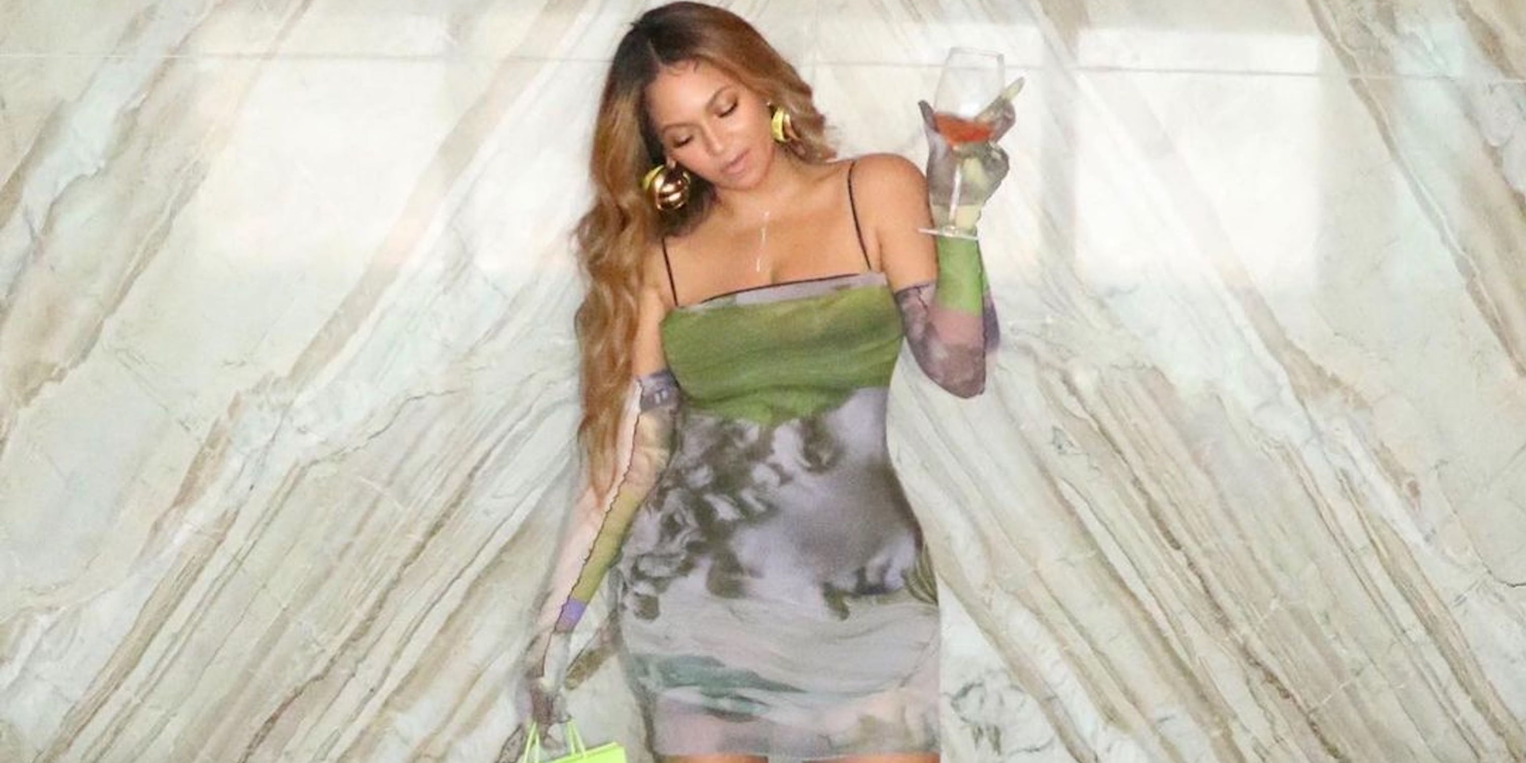 beyonce mesh dress Beyonce Wore a Sheer Chloe Dress on a Date With Jay-Z