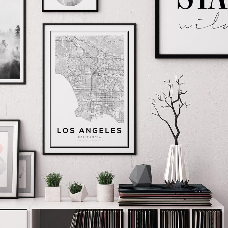 Los Angeles Map Print