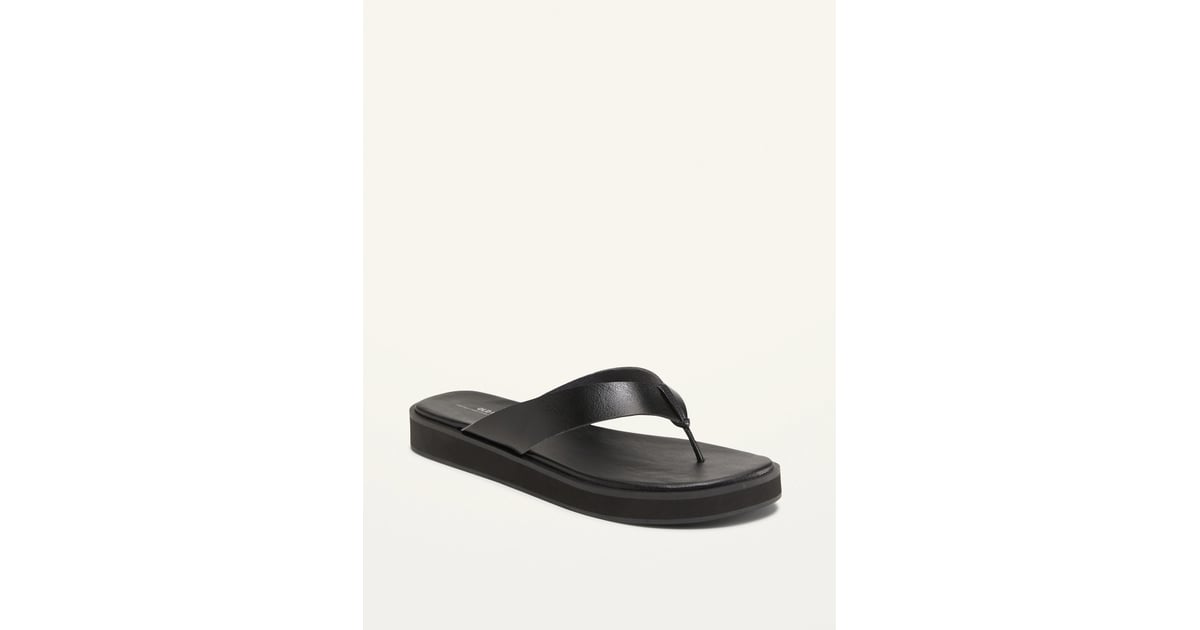 Old Navy Faux Leather Flip Flop Sandals Gabrielle Union Twins