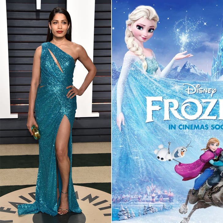 Freida Pinto Channeling Elsa