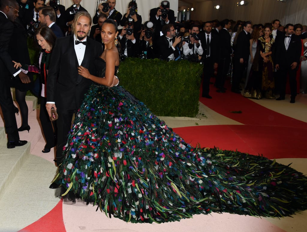 Zoe Saldana and Marco Perego at Met Gala 2016