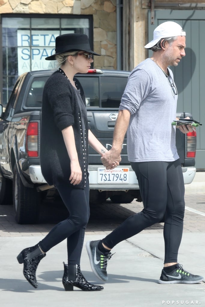 Lady Gaga and Christian Carino Holding Hands March 2018