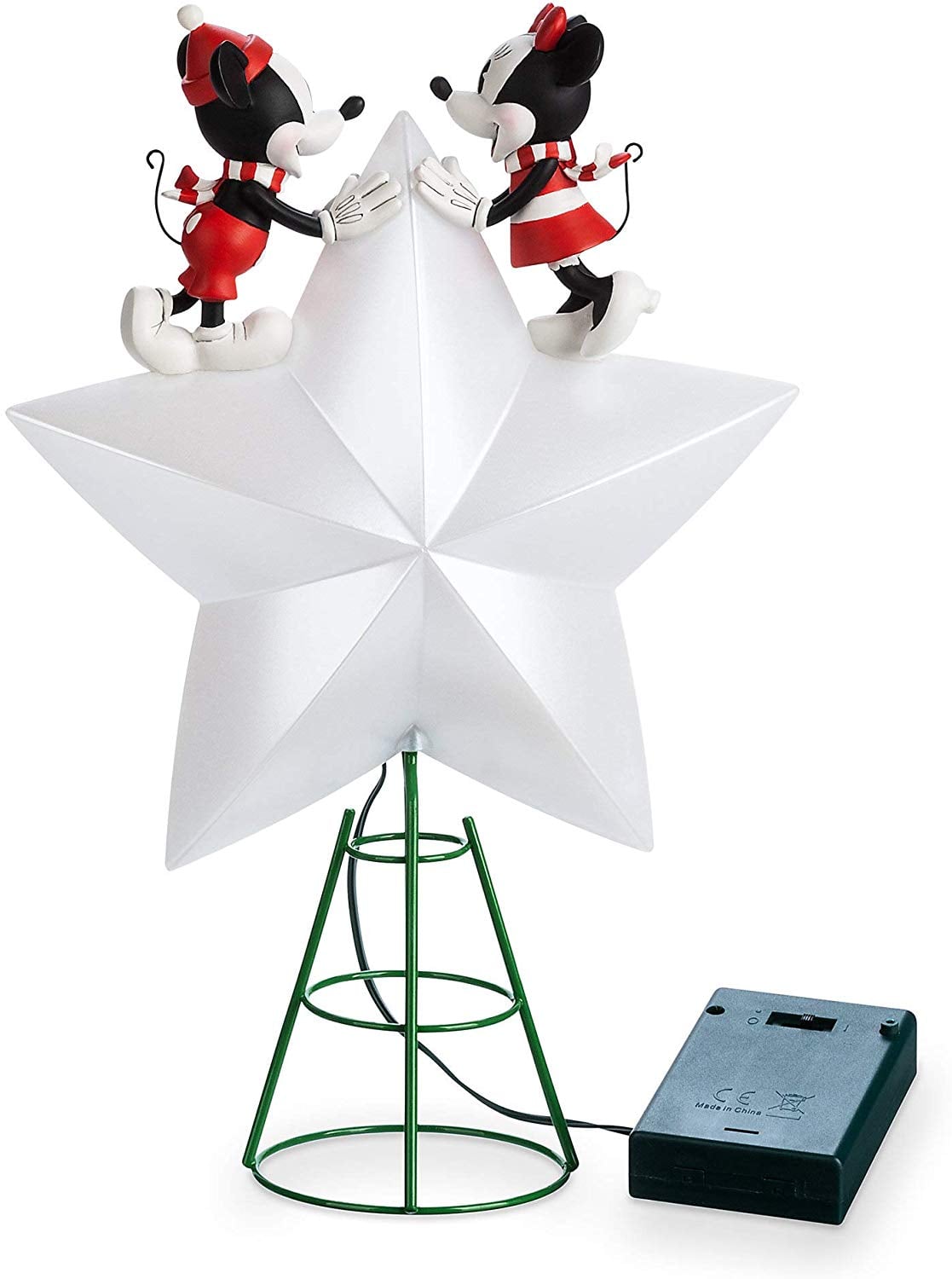 Mickey And Minnie Mouse Christmas Tree Topper By Disney