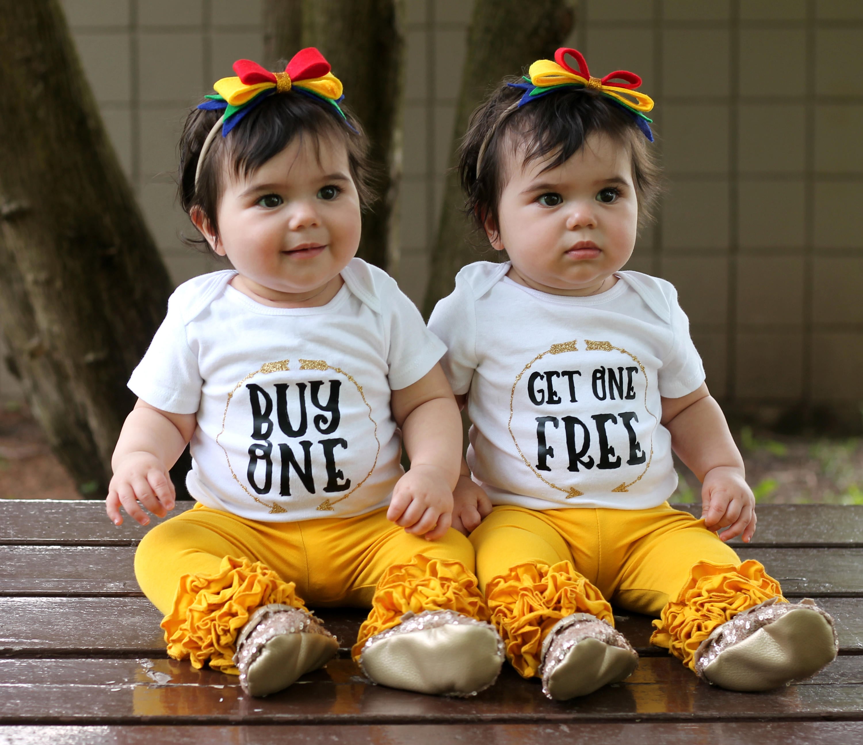 Cute cheap twin onesies