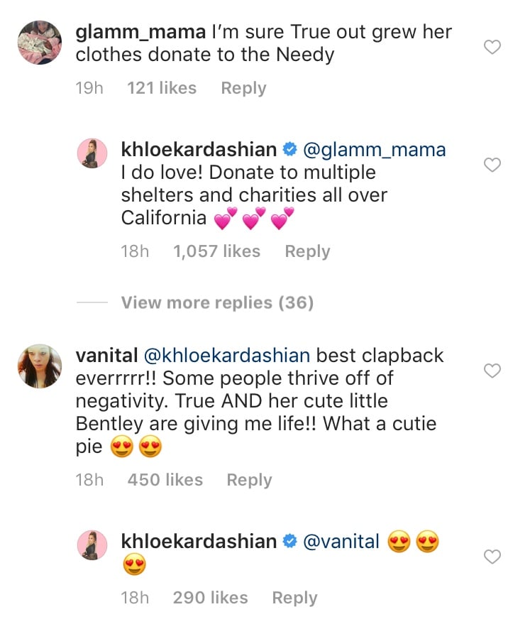 Khloe Kardashian's Response to Daughter's Toy Bentley