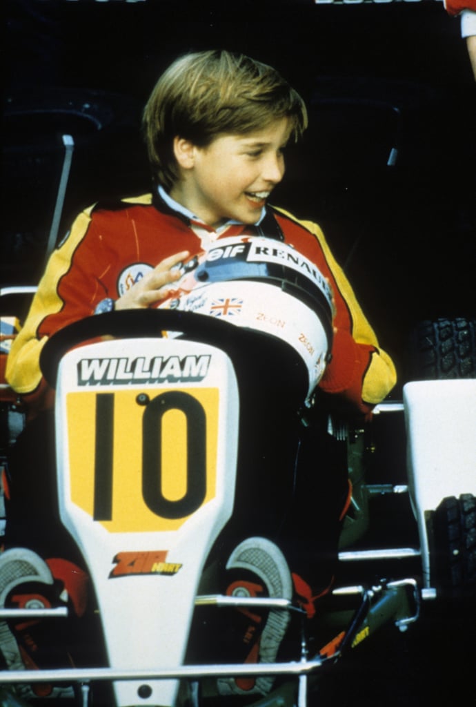 Prince William went go-karting in July 1988 in London.